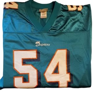 Miami Dolphins Z. Thomas #54 Puma Men's Size Medium Vintage Football Jersey